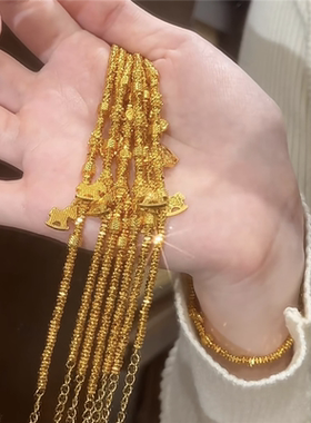 碎金子马上有钱盘缠木马手链女