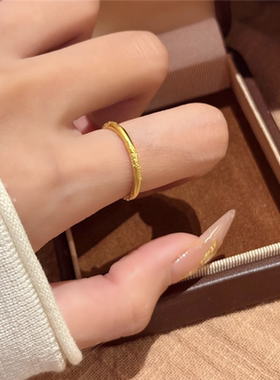 纯手工雕刻祥云纹纳福传承手镯女