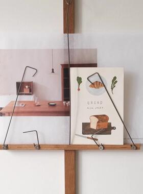 日常物语 缅甸柚木日式氛围感装饰日历挂架明信片中古书页架