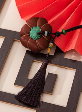 风和轻奢香云纱国风装饰手项链