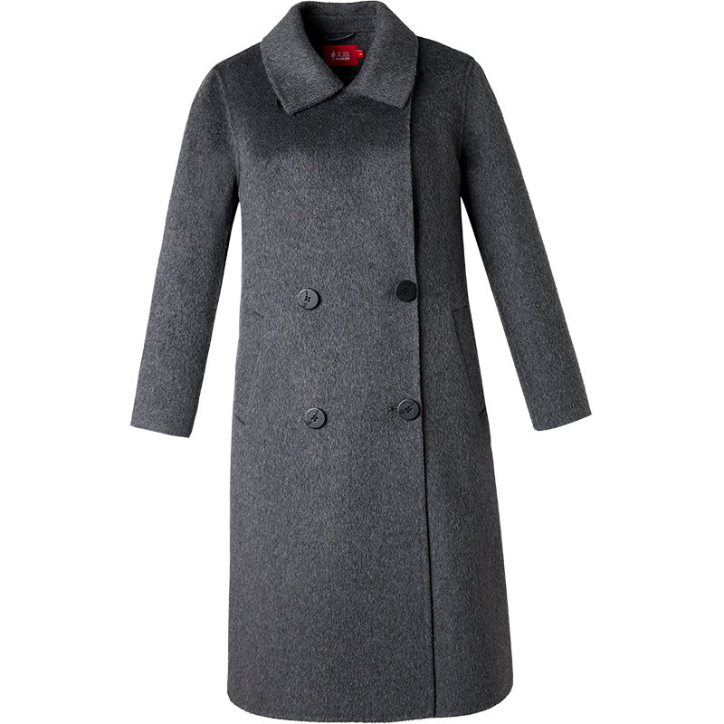 双面羊绒长款大衣女秋冬高端宽松大码时尚妈妈羊毛呢外套保暖厚实,淘宝优惠券,粉丝福利购,淘宝优惠卷