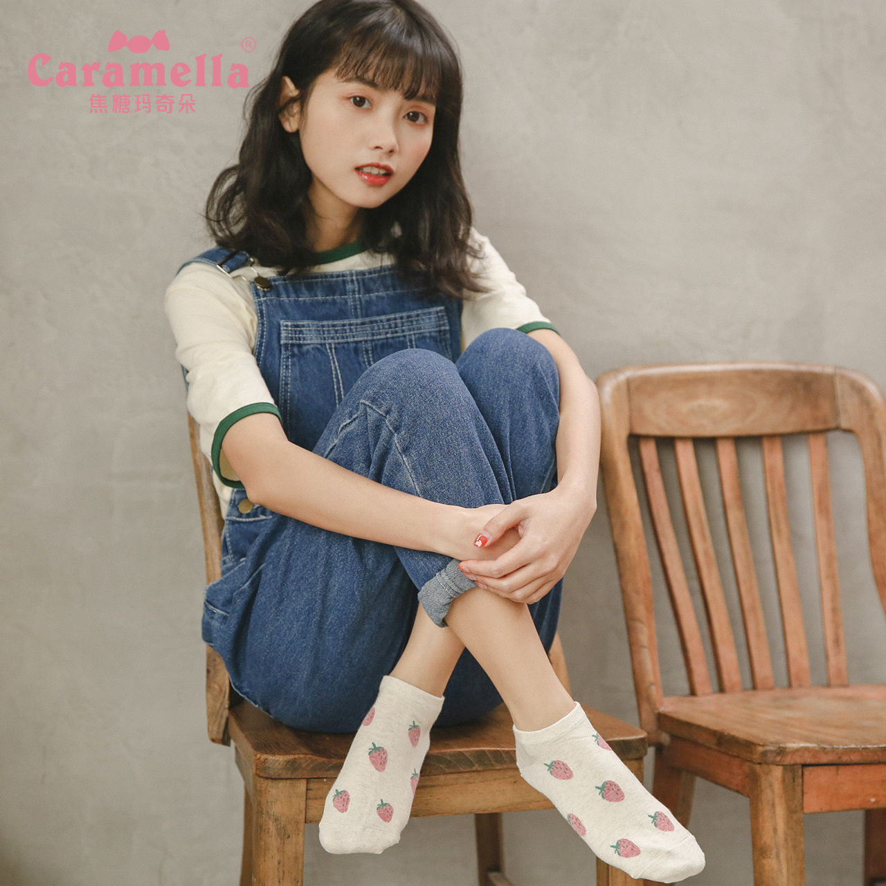 caramella服饰旗舰店CARAMELLA袜子女短袜浅口夏天士棉袜船袜可爱日系隐形袜ins潮薄款0