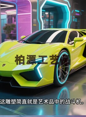 玻璃钢汽车模型雕塑落地摆件定制