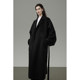 UNSPOKEN notch lapel wool coat