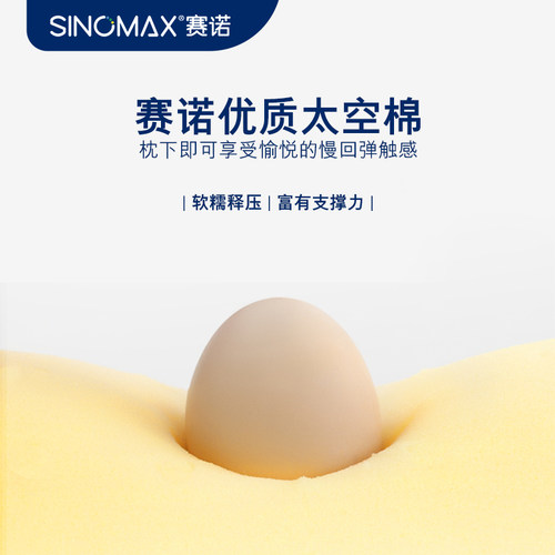 SINOMAX赛诺舒睡护肩枕记忆枕头慢回弹记忆棉枕芯3D护颈枕 - 图2