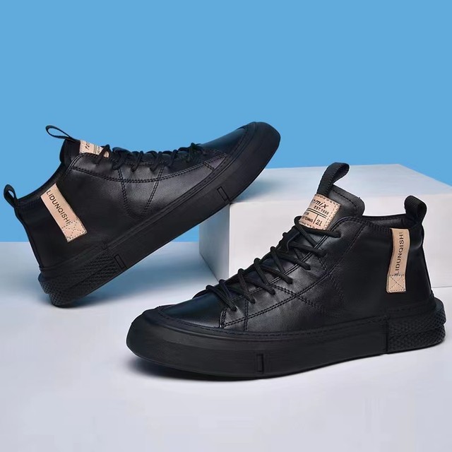 Autumn and winter 2022 winter comfortable casual men's shoes toe layer cowhide