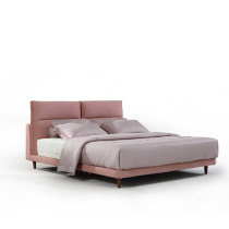 ARIS Love Eresis Nordic Modern Brief About 1 8 m Solid Wood Foot Bedroom Double Cloth Soft Bed 19CLB021 State