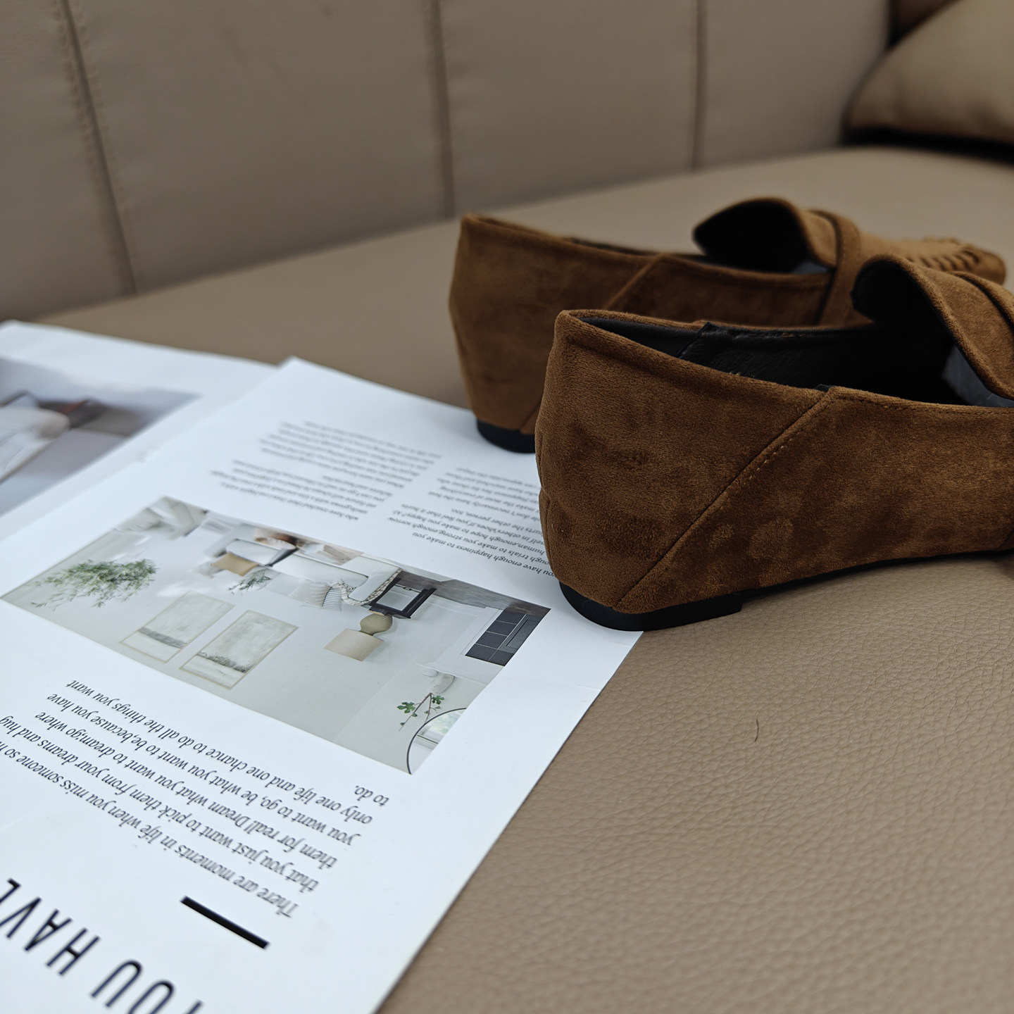 复古尖头玛丽珍鞋女内增高单鞋2025新款小众慵懒感软底绒面乐福鞋,淘宝优惠券,粉丝福利购,淘宝优惠卷