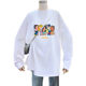 Retro cartoon long sleeve t-shirt large size fairy element