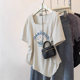 ສະໄຕລ໌ເກົາຫຼີ chic irregular high-end niche style sleeves short