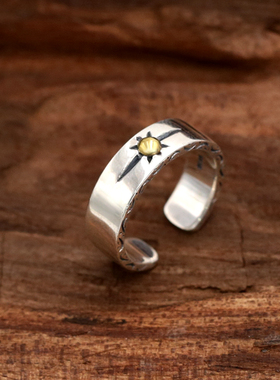 高桥开口戒指纯银日本手工