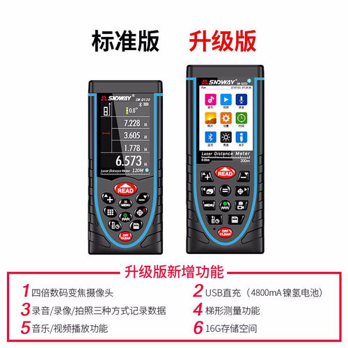 深达威激光测距仪室外户外手持式充电红外测量仪SW-Q80/Q120/Q200 - 图1