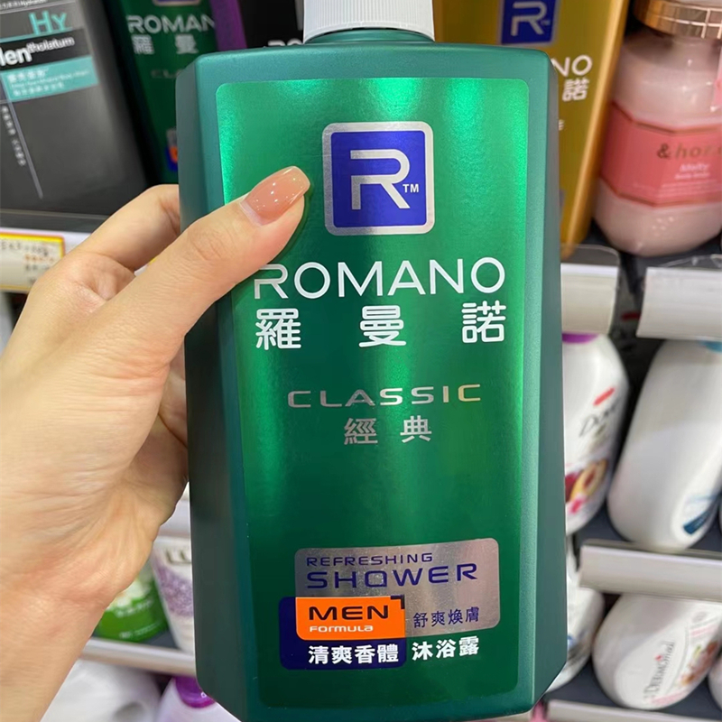 香港进口Romano罗曼诺男士沐浴露经典至尊品魅清爽古龙香体600ml - 图0