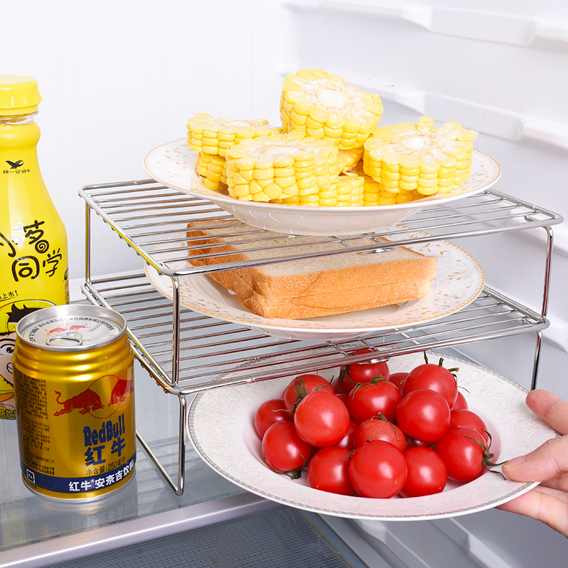厨房多层菜盘架不锈钢家用台面多功能置物架放火锅配菜备菜盘隔层,淘宝优惠券,粉丝福利购,淘宝优惠卷