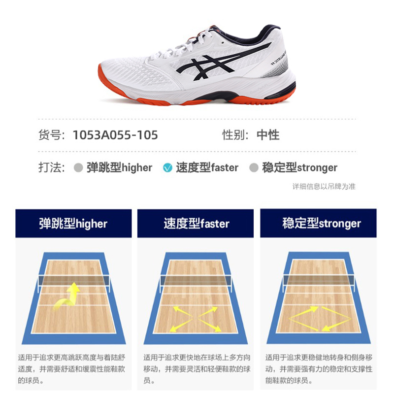 亚瑟士排球鞋NETBURNER BALLISTIC FF 3专业缓震透气回弹运动鞋 - 图3