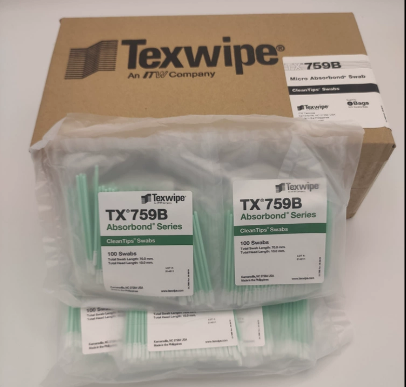 TEXWIPE棉签 TX759B无尘棉棒 清洁光学镜头喷绘机擦拭棒原装包邮 - 图0