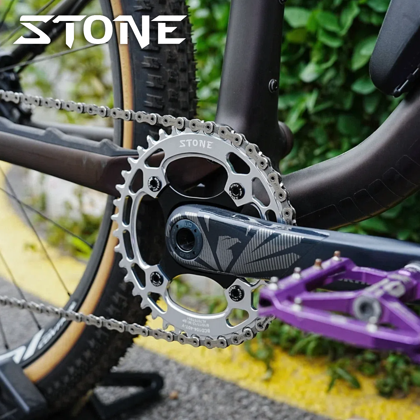 STONE BCD104自行车圆盘单盘正负齿牙盘片XT780 785 610 SLX670,淘宝优惠券,粉丝福利购,淘宝优惠卷