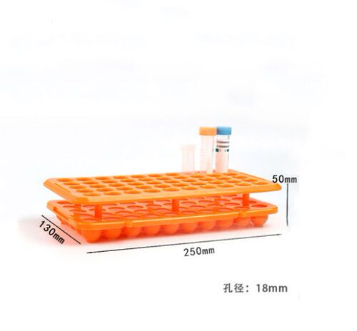 采血管架 带硅胶垫离心管架  18mm50孔 塑料试管架 - 图3