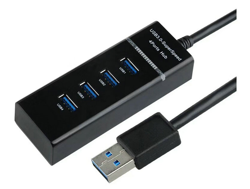 笔记本高速usb3.0分线器一拖四usp3 0 hub集线器多功能扩展器接口 - 图0