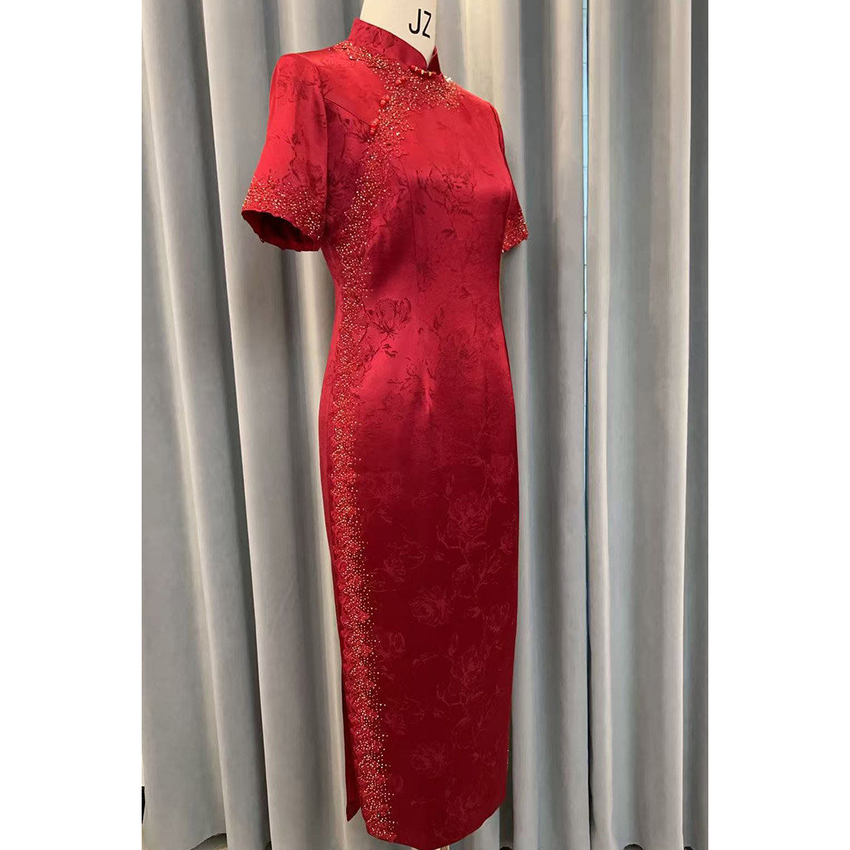 中式提花喜服高端年轻妈妈醋酸旗袍礼服2025年新款婚宴装连衣裙,淘宝优惠券,粉丝福利购,淘宝优惠卷