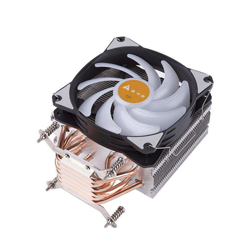 金河田寒冰塔S06加强版电脑主机箱6热管塔式CPU散热器风扇发光 - 图2