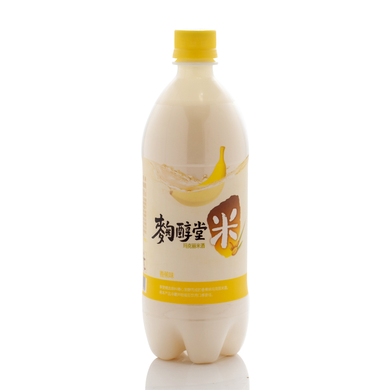 韩国进口米酒麹醇堂玛克丽香蕉味750ml*20瓶玛格丽月子白米酒包邮-图3