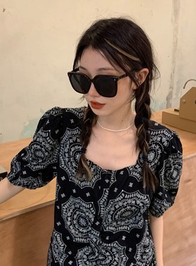 防紫外线墨镜圆形韩版