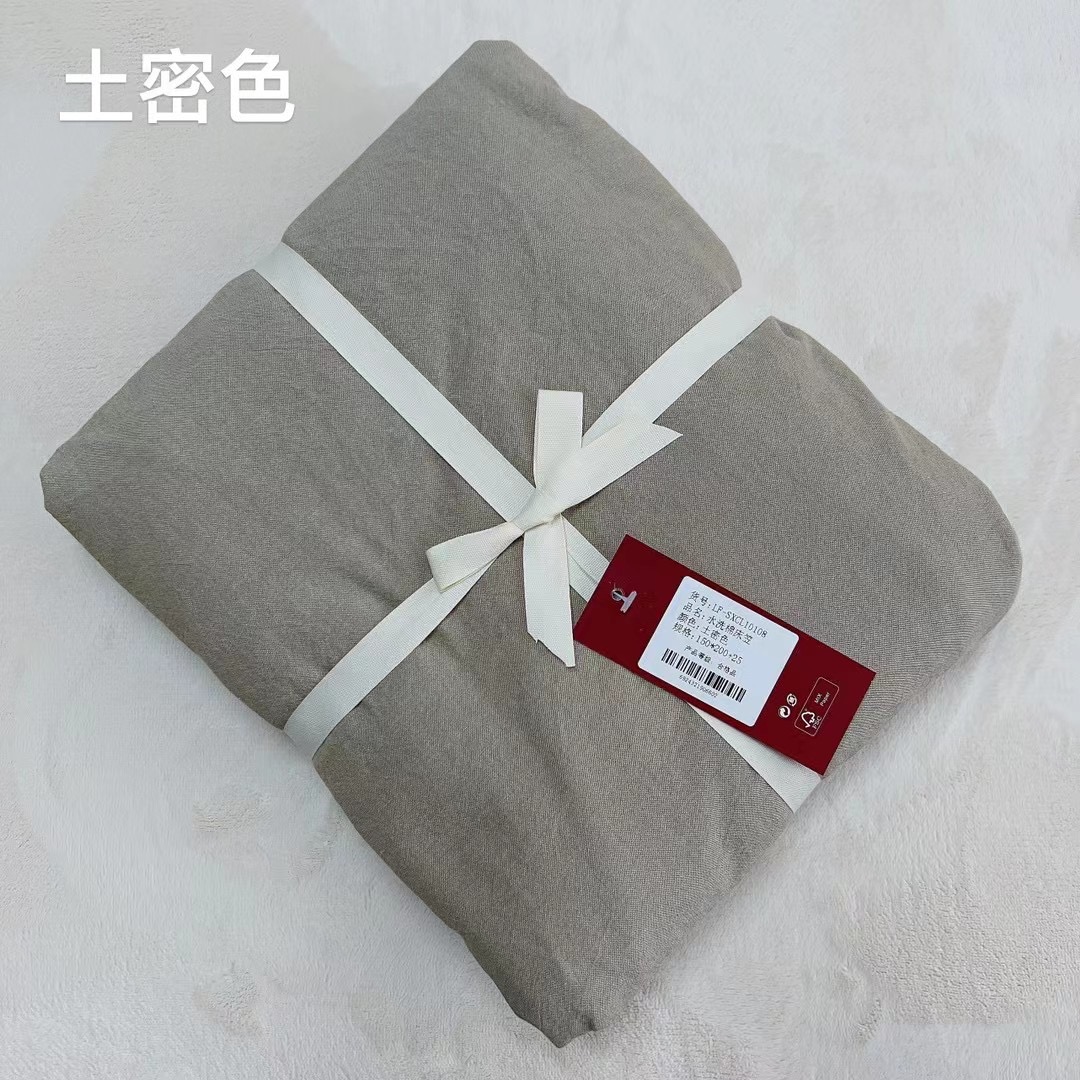 日式简约水洗棉纯色床笠床单单品单卖被套单个床单1.8m床笠单卖