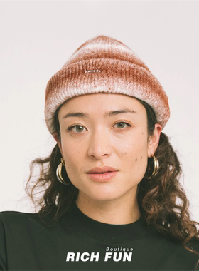 袋鼠Kangol Beanie秋冬新款渐变保暖棉帽冷帽瓜皮帽针织毛线帽子