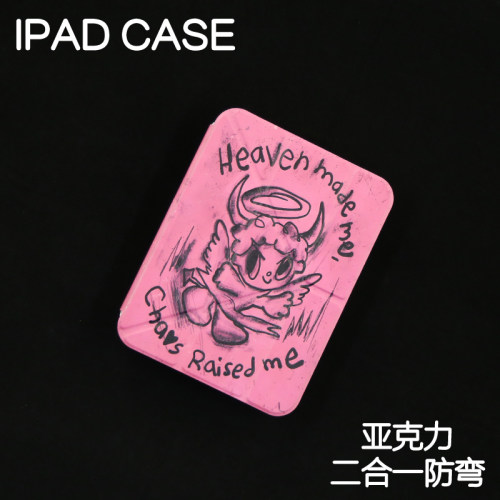 恶魔Y型拆分亚克力Air8保护套Air4/5/6苹果pro11/10.9背壳iPad7/8/9防摔12.9/13寸ipad11笔槽mini6/7防弯10.2 - 图1