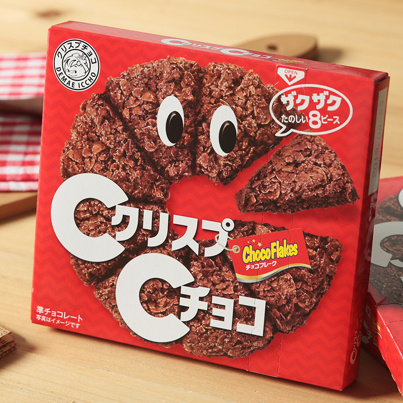 日本进口零食crispchoco日清巧克力燕麦脆可可味脆派批玉米片饼干-图0