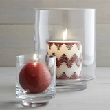 Прозрачная стеклянная ветрозащитная свеча, декор, европейский стиль, простой и элегантный дизайн