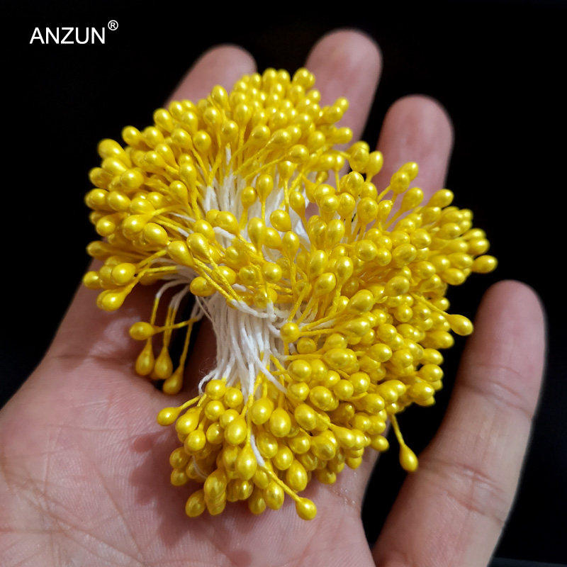 3mm290根手工diy花朵材料花心花配件花蕊珠光花蕾花芯 义乌市安尊有限公司 淘优券