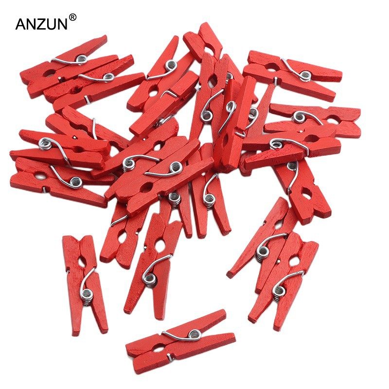 25个 25mm彩色木质小夹子迷你木夹照片墙 悬挂DIY手工装饰小木夹,淘宝优惠券,粉丝福利购,淘宝优惠卷