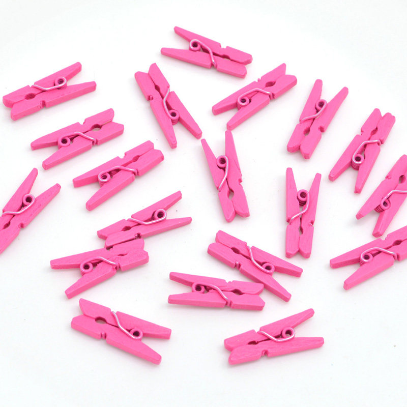 25个 25mm彩色木质小夹子迷你木夹照片墙 悬挂DIY手工装饰小木夹,淘宝优惠券,粉丝福利购,淘宝优惠卷