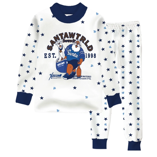 Детское нижнее белье, термобелье, хлопковый комплект для мальчиков, хлопковая удерживающая тепло пижама, свитер, большой размер, подходит для подростков