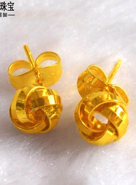 镀黄金耳钉锁骨链韩版学生吊坠