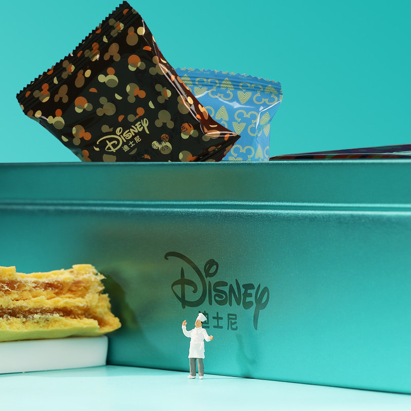 迪士尼年货零食特产幸运星饼干曲奇蛋卷礼盒过年送礼点心糕点520g,淘宝优惠券,粉丝福利购,淘宝优惠卷