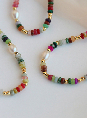 小Z优品彩色礼物串珠项链