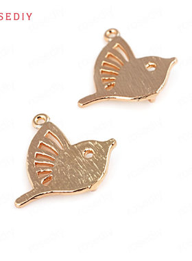 diy铜镀真金项链耳环挂件吊坠