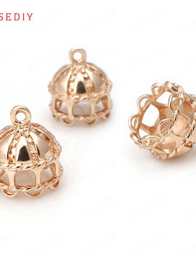 Diy饰品手工镀真金耳环挂件