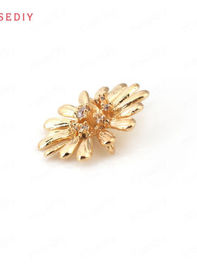 diy铜镀真金手链耳环头饰挂坠