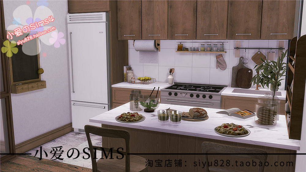 模拟人生4Sims4房屋mod三米舒诺1312公寓住宅577#|1卧1卫|-1.87版 - 图2