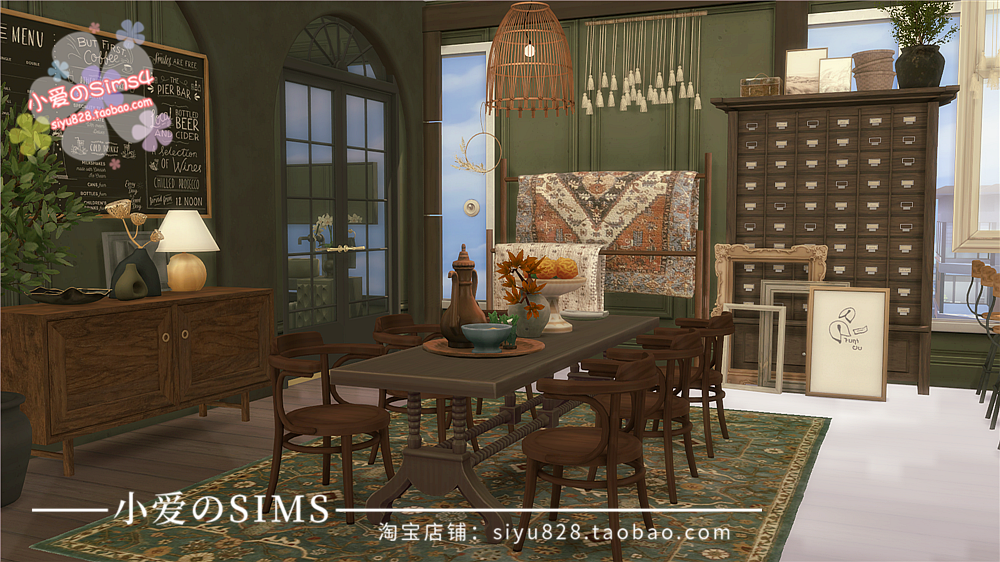 模拟人生4Sims4房屋mod三米舒诺122公寓住宅632#|2卧1卫|-1.93版 - 图1