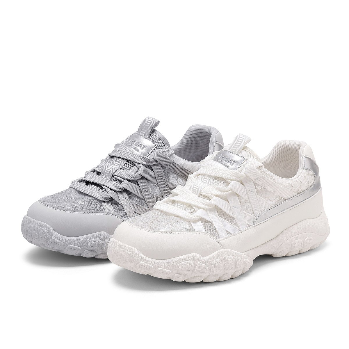 St&Sat/星期六春秋蕾丝芭蕾德训鞋厚底增高休闲单鞋女SSD2112W2C,淘宝优惠券,粉丝福利购,淘宝优惠卷