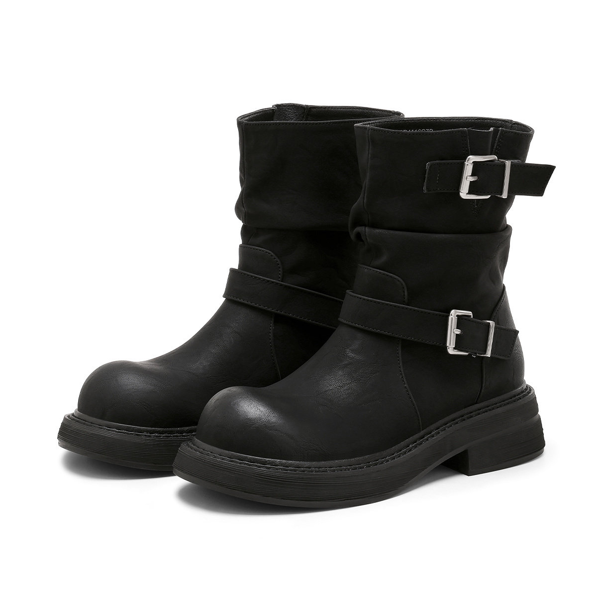 St&Sat/星期六秋冬复古西部牛仔靴厚底增高堆堆短靴女SSD4116C7B,淘宝优惠券,粉丝福利购,淘宝优惠卷