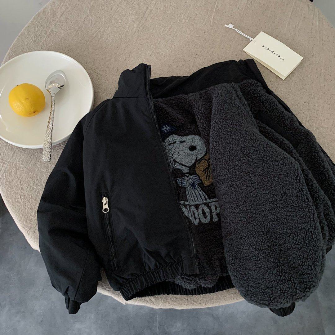 儿童外套男加绒2025冬季新款小童外搭棉袄洋气宝宝卡通棉衣女加厚,淘宝优惠券,粉丝福利购,淘宝优惠卷