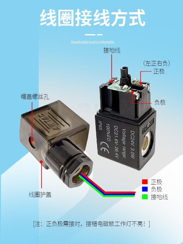 亚德客克电磁阀3V11006两位三通24V电子气动阀常闭开21008NC - 图1