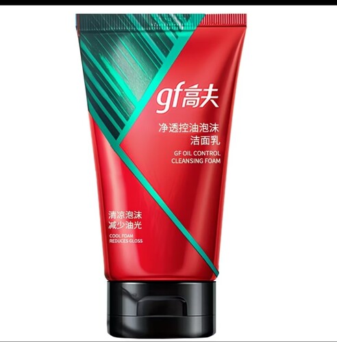包邮高夫净透控油泡沫洁面乳120g薄荷清凉去油泡沫男士学生洗面奶 - 图0
