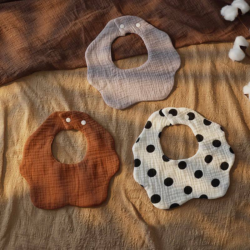 婴儿围嘴六层纯棉纱布透气口水巾新生儿宝宝a类围兜男女花瓣围嘴,淘宝优惠券,粉丝福利购,淘宝优惠卷